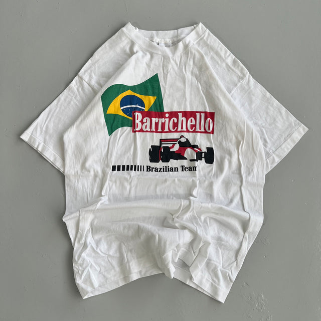 BARRICHELLO BRAZILIAN RACING TEAM SINGLE STITCHED TEE - LARGE